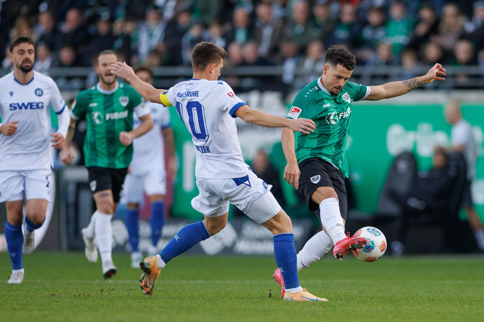 Wanitzek trifft doppelt: KSC gewinnt in Münster
